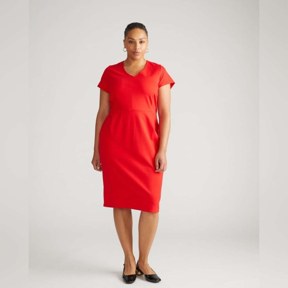 Universal Standard Bold Red Midi Dress